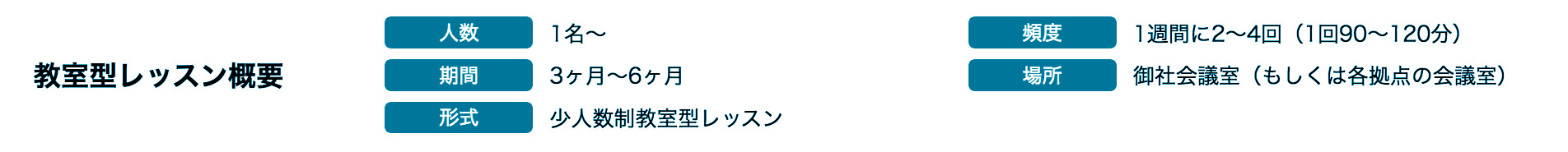 教室型レッスン概要
